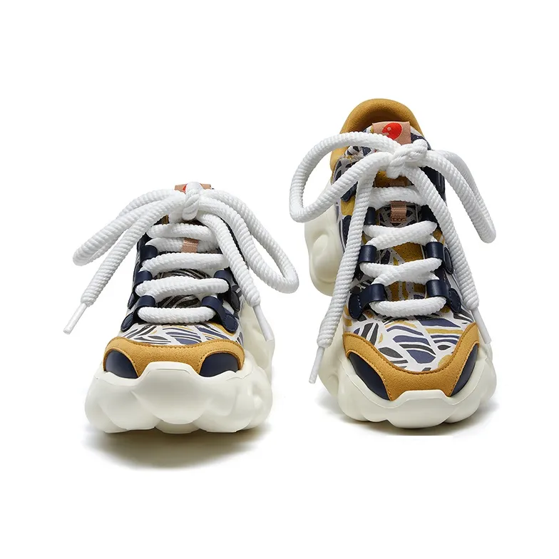 U.IN Painted Travel Cloud Collection Low Top Chunky Sneakers Women's-17
