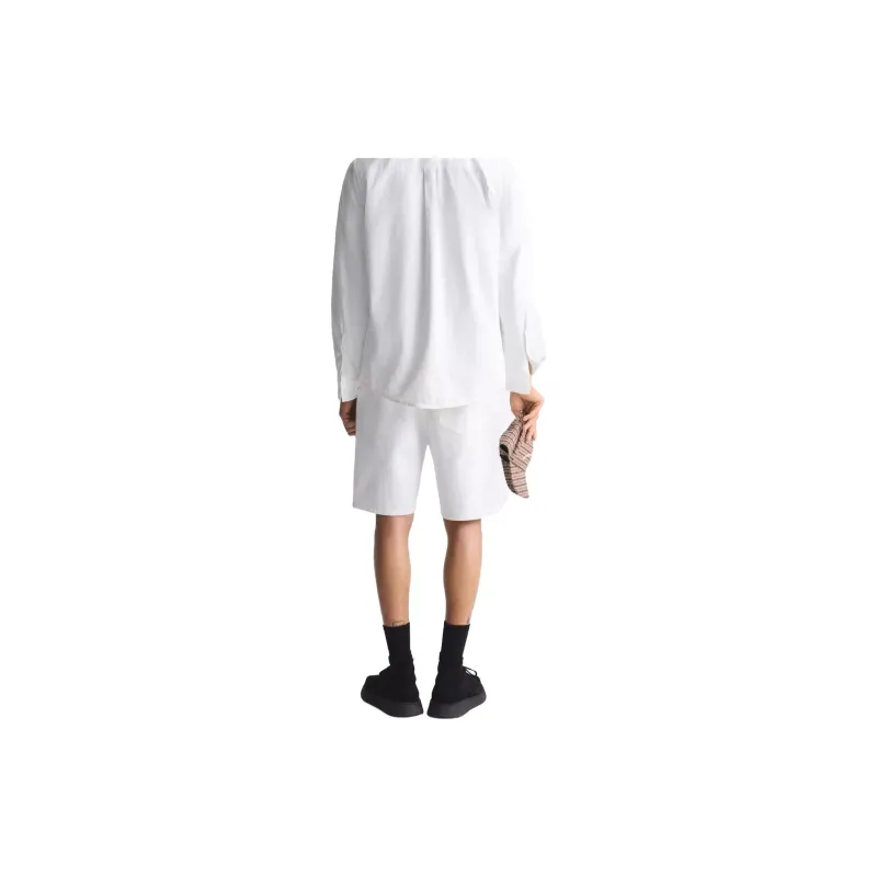 ZARA Denim Shorts Men White-3