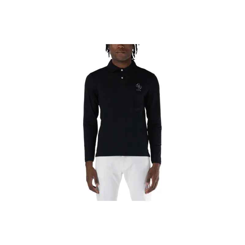 GUESS Polo Shirts Men Black-1