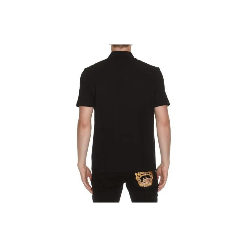 VERSACE SS23 Polo Shirt Men's Black-2