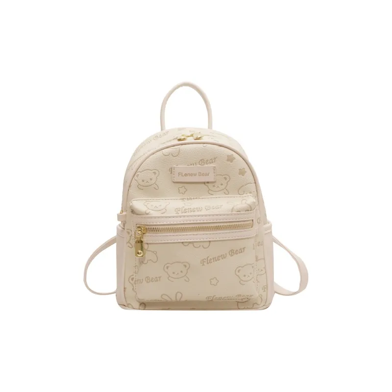 BLAKE FLEETO PU Backpack Women's Ecru/Black/Pink-5