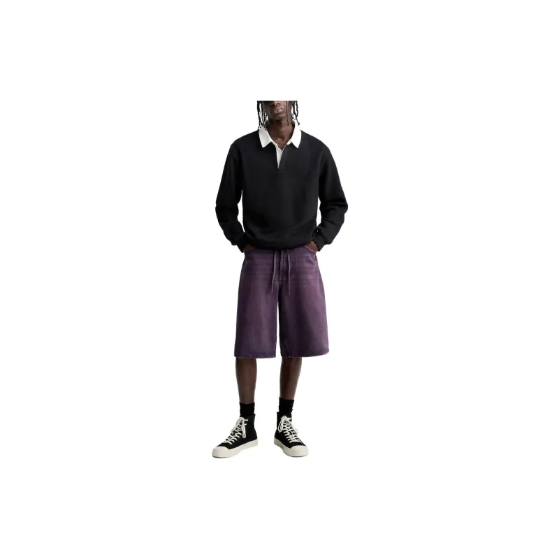 ZARA Casual Shorts Men's Purple-2