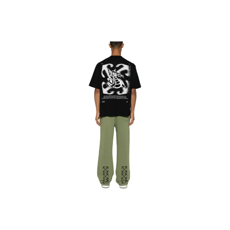 OFF WHITE Arrow Pattern Drawstring Joggers-2