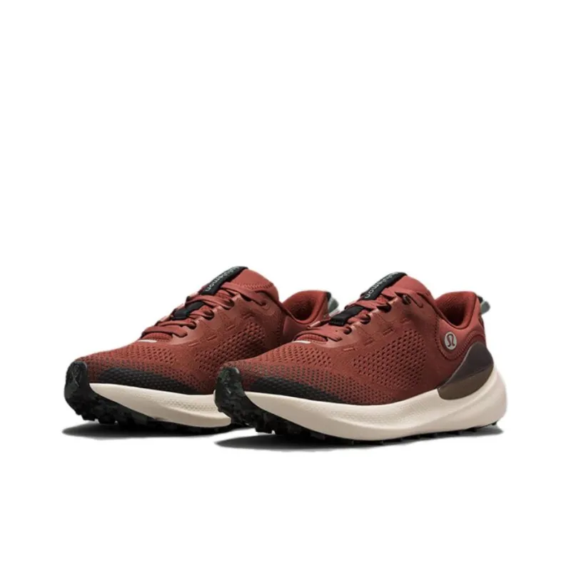 Lululemon Beyondfeel Trail Breathable Low Top Running Shoes Men's Burgundy-2