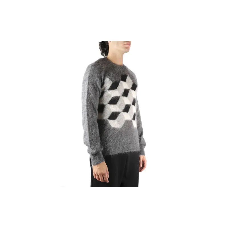 Moncler Sweaters Men Gray-3