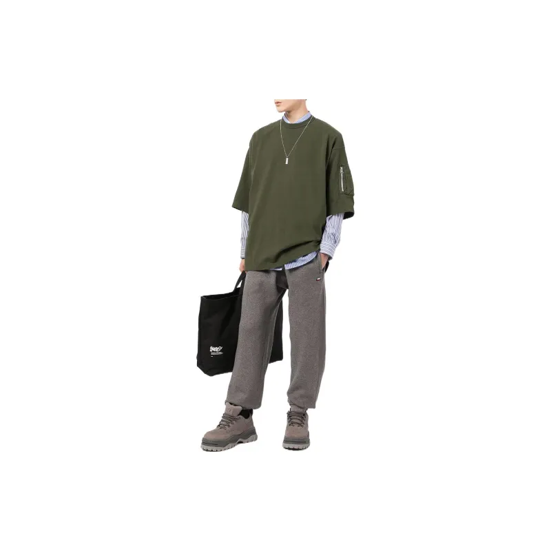 UNDERCOVER Logo patch Drawstring Track Pants-1