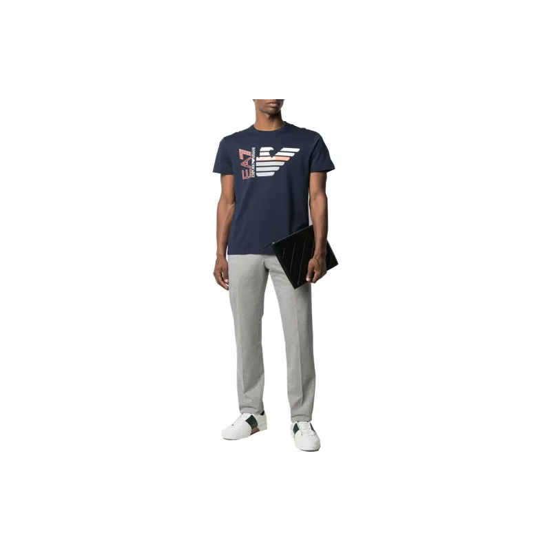 EMPORIO ARMANI EA7 T Shirts Men Dark Blue-1
