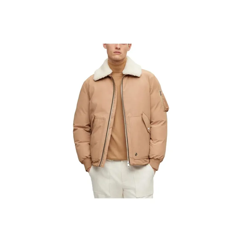 HUGO BOSS Puffer Jackets Men Medium Beige-1