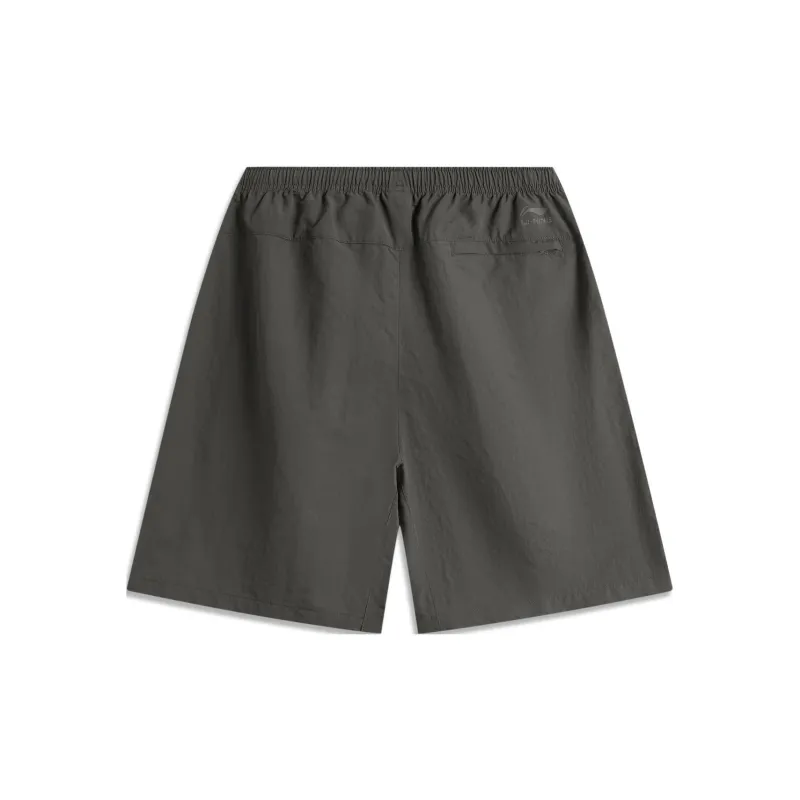 LiNing Sports Life Collection Sports Shorts Men's Obsidian Gray-1