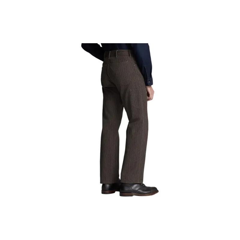 Polo Ralph Lauren FW23 Striped Jaspé Twill Field Pant Casual Pants Men's Brown-2