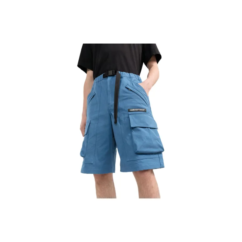AMBUSH Cargo Shorts Men Blue-3