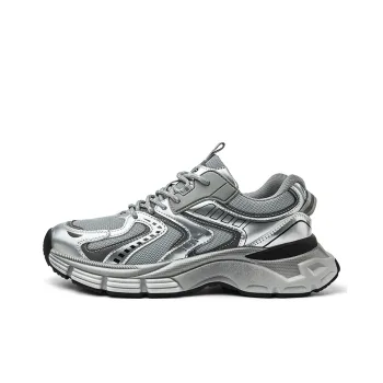 JEEP SPIRIT Chunky Sneakers Men Low Top Silver Gray