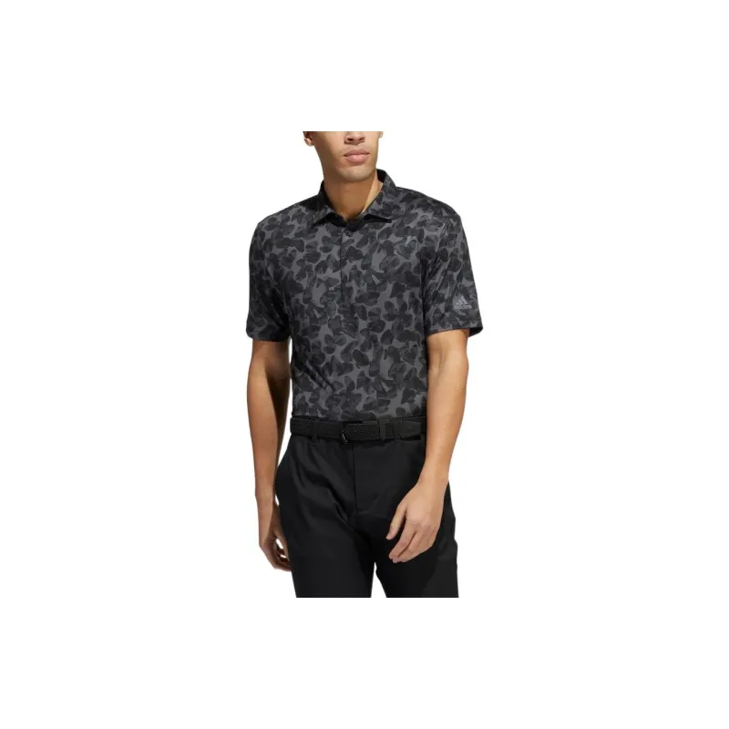 Adidas Polo Shirts Men Gray Black-1
