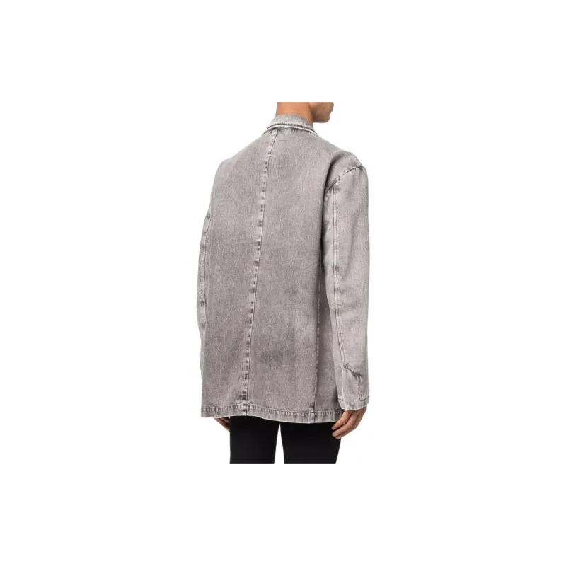 DIESEL Denim Jackets Men Gray-2