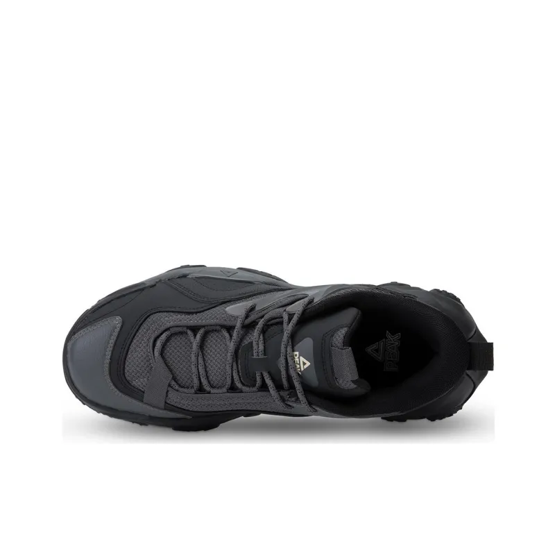 PEAK Tai Ji2.0 Er Pu Cushioning Balance Height Increasing Low Top Casual Shoes Men's All Black-6