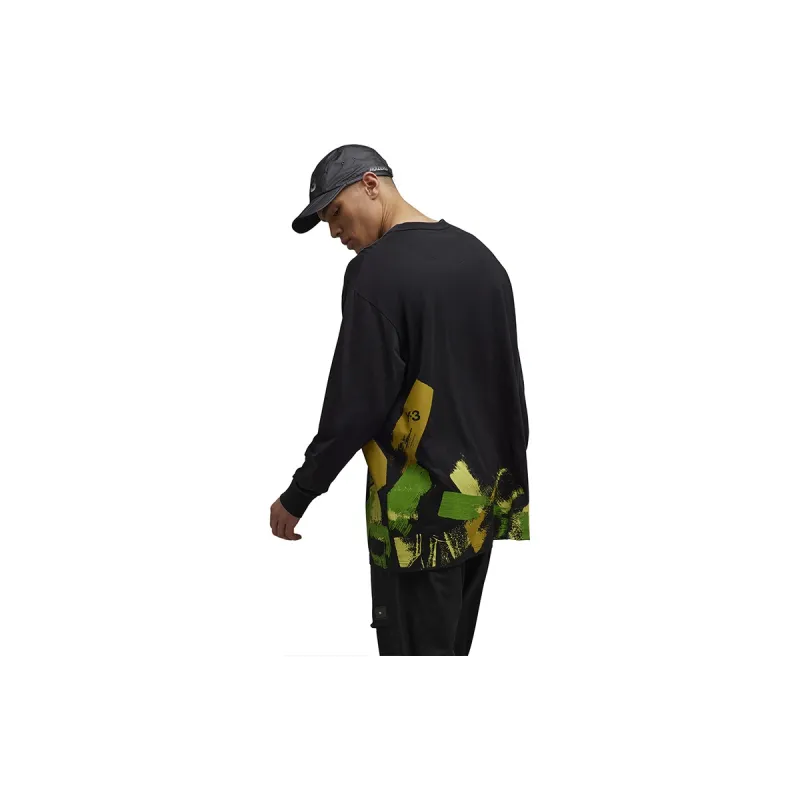Y 3 Graphic print Long sleeve T shirt-2