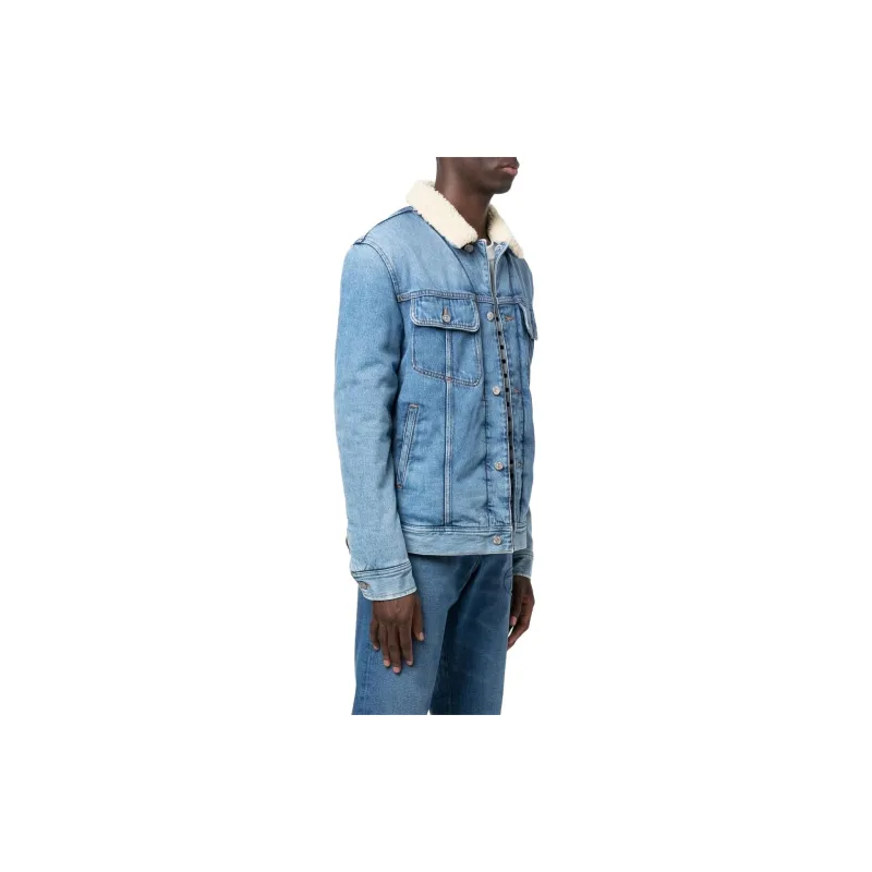 DIESEL Denim Jackets Men Blue-3