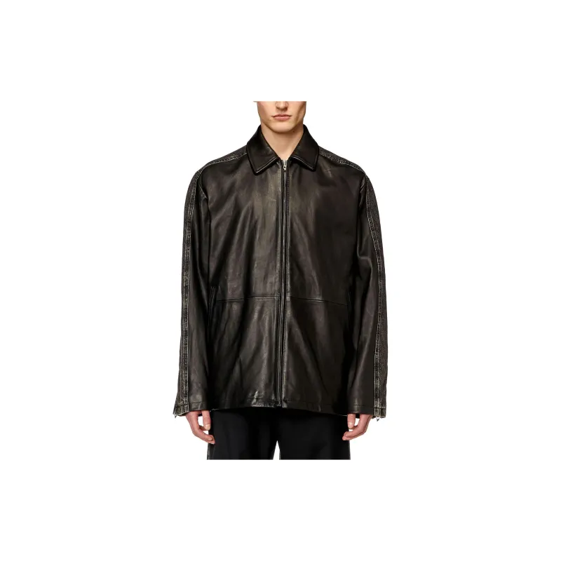 DIESEL L Stoller Leather Jacket-1