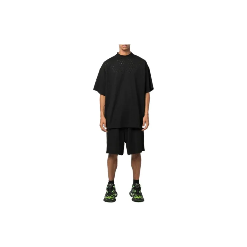Balenciaga Casual Shorts Men Black-1