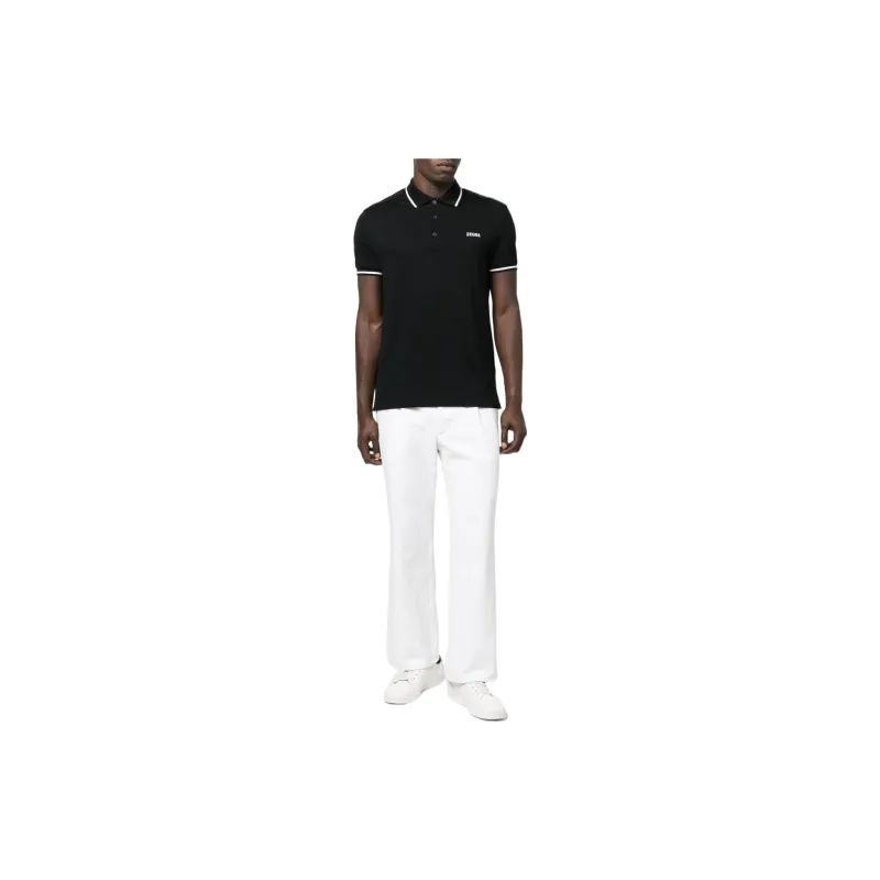 Zegna FW22 Polo Shirt Men's Black-1