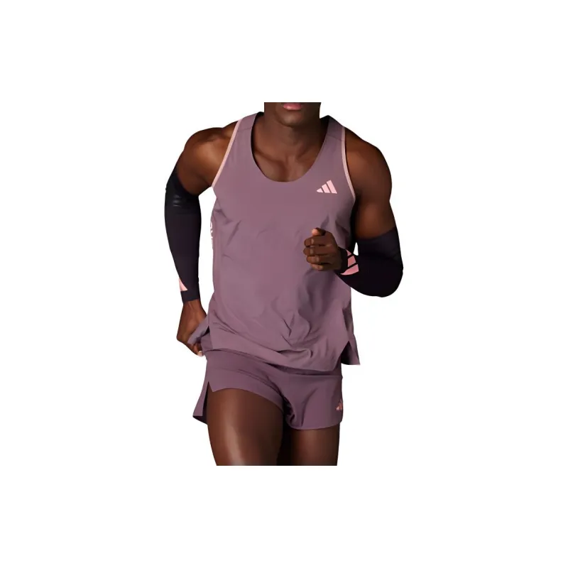 Adidas Free Shipping With AdiClub Adizero Running Singlet-1