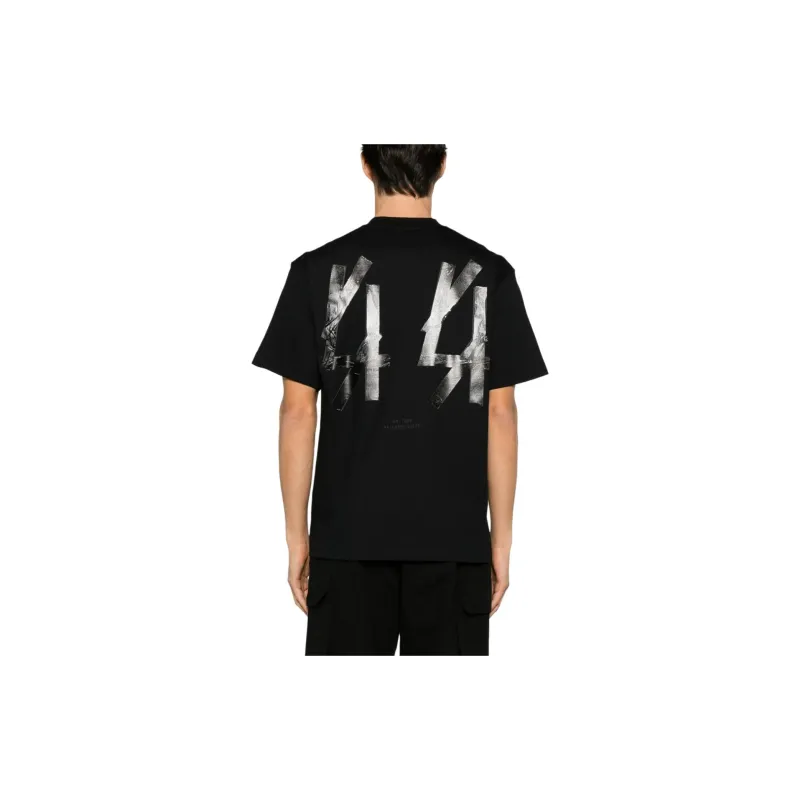 44 Label Group Logo Printed Crewneck T Shirt-4