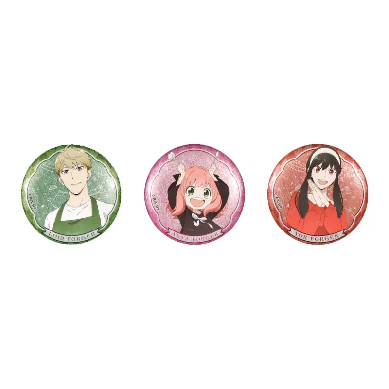 BOOM COMIC SPY X FAMILY Silver Threaded Home Anya Lloyd Yorokun Official Store Badges-3