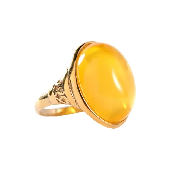 S&A Amber Beeswax Rings Women's-2