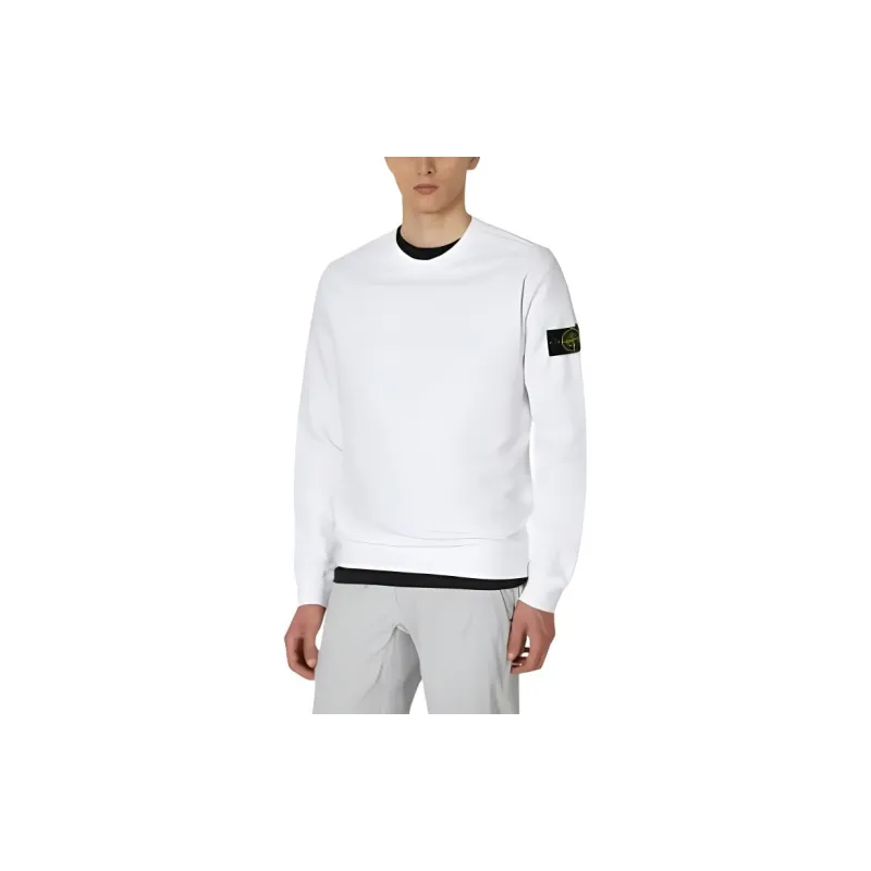 STONE ISLAND Logo Patch Crewneck Sweatshirt-2