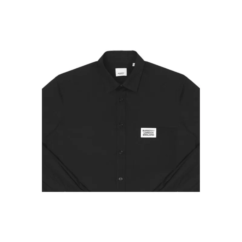 Burberry Shirt Spring Men's Black-6