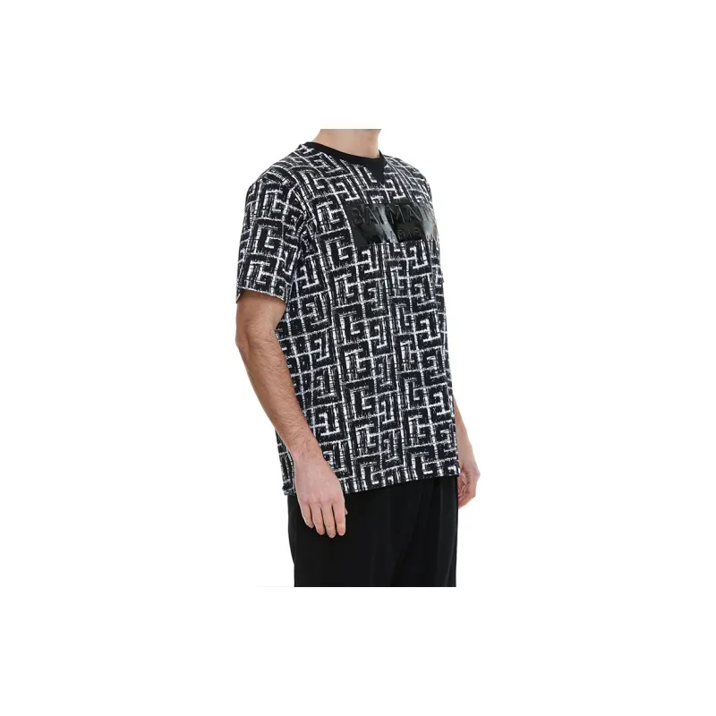 BALMAIN Tape Monogram T-Shirt-4