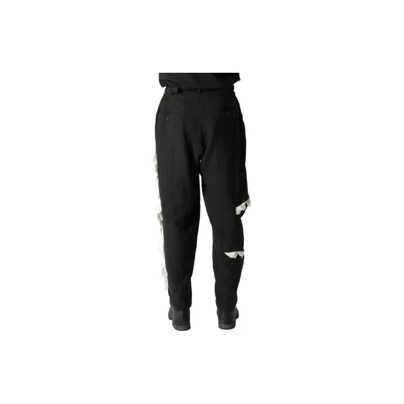 Yohji Yamamoto SS24 Casual Pants Men's Black-4