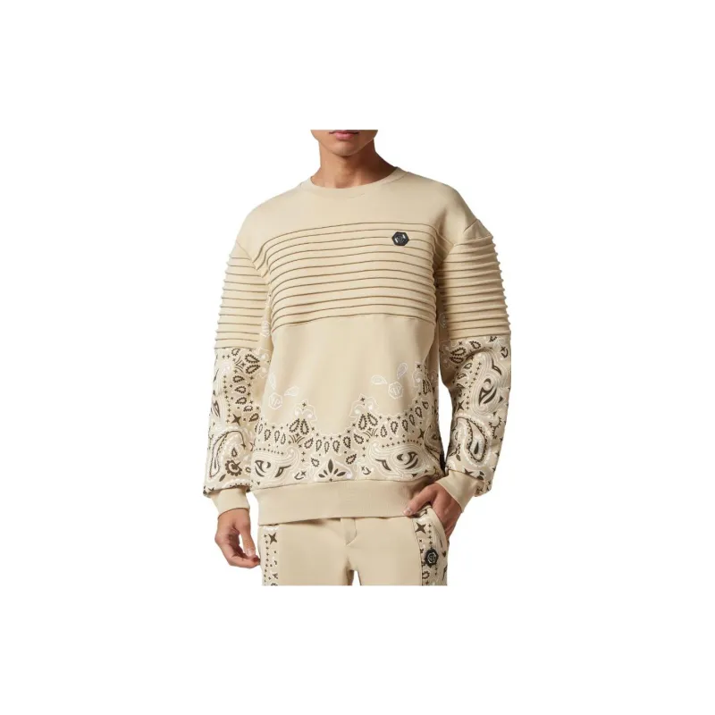 PHILIPP PLEIN FW23 Sweatshirt Men's Beige-2