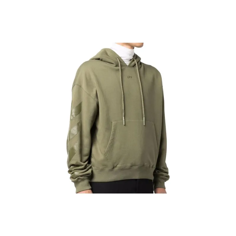 OFF WHITE Sweatshirt Regular Men's Green-2