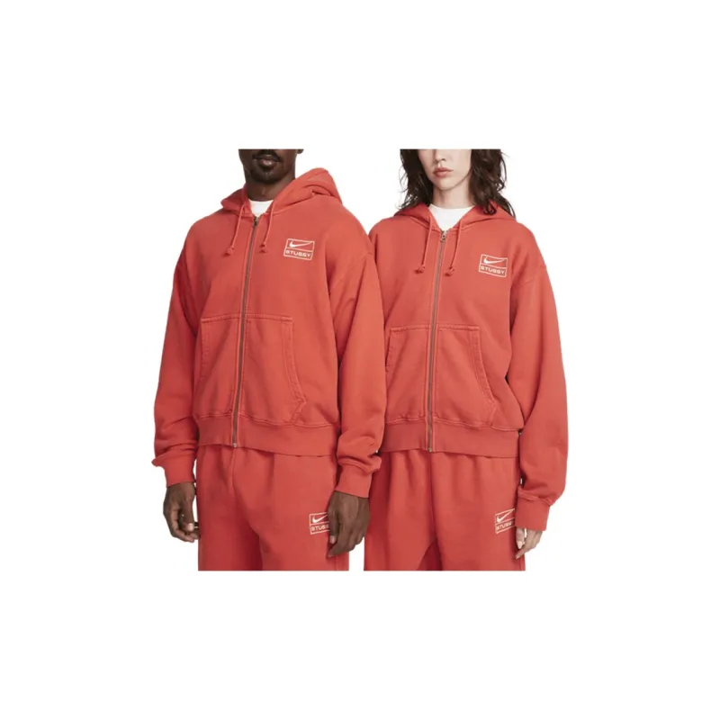 Stussy X Nike Pigment Dyed Fleece Zip Hoodie Asia Sizing-2