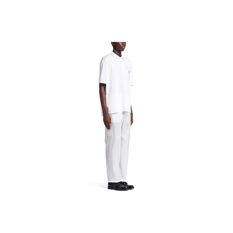 PRADA SS22 Polo Shirt Men's White-4