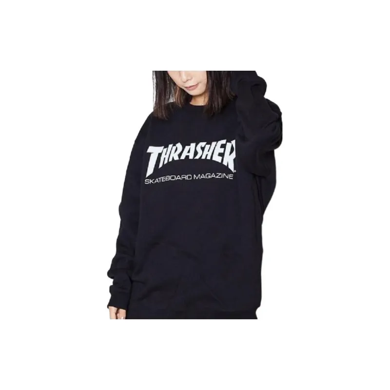 Thrasher Crew Neck Regular Sweatshirt Japan Version Unisex Black-2
