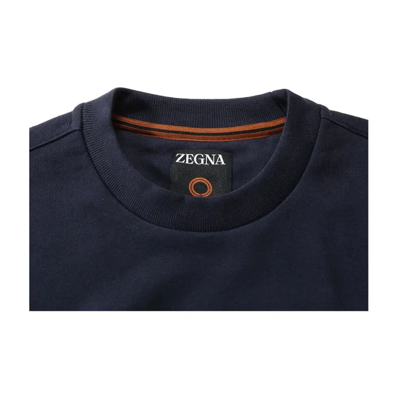 Ermenegildo Zegna Logo Prrinted Crewneck Sweatshirt-6