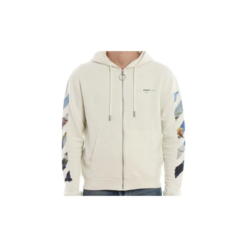 OFF WHITE Diag Colored Arrow Zip Hoodie-3