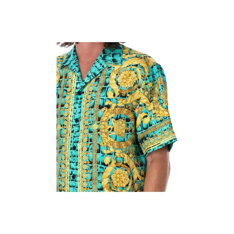 VERSACE Barocco Silk Shirt-4
