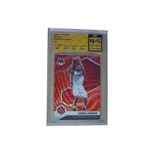 PANINI 2020-21 Panini Mosaic Kawhi Leonard Red Ripple Holographic Card Graded 9.5 Graded Cards 1 Pc