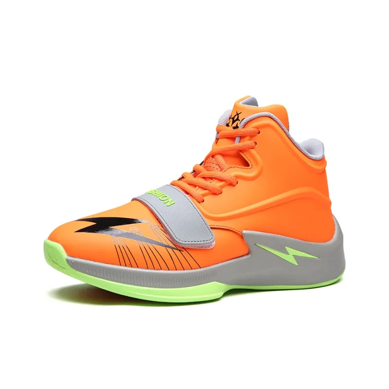 GQWE Cushioned Slip-Resistant Mid-Top Basketball Shoes Unisex-1