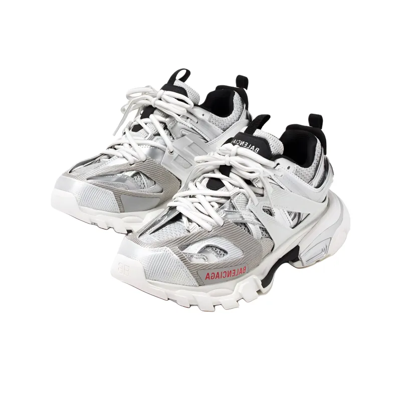 Balenciaga Track Low Top Chunky Sneakers Women's Silver-2