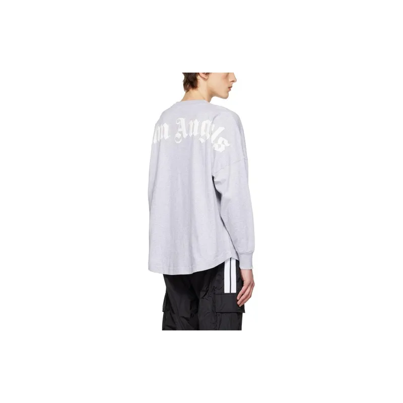 PALM ANGELS Gothic Logo Longsleeve T Shirt-3