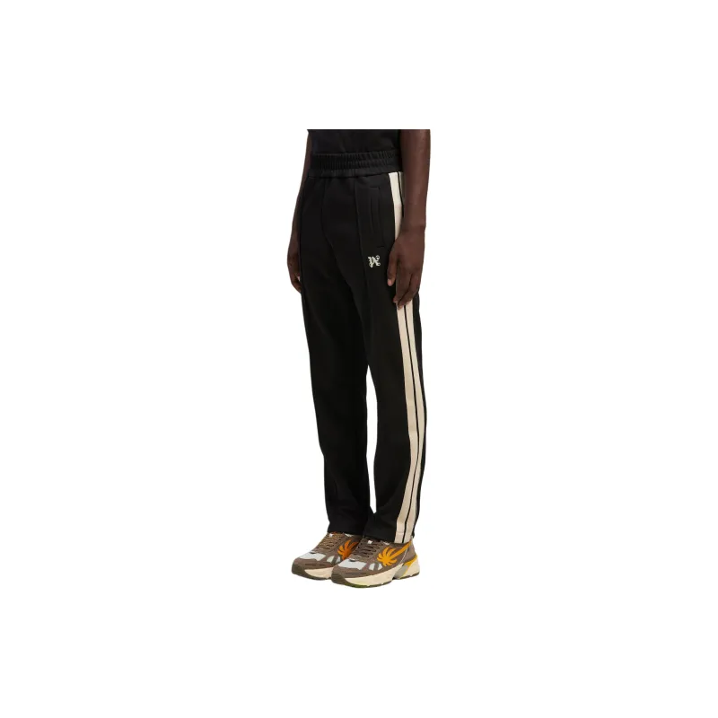 PALM ANGELS Monogram embroidered Track Pants-4