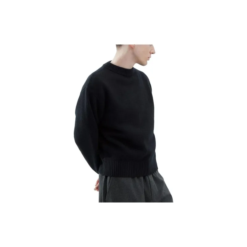 UNIQLO FW23 U Series Cashmere Sweater Unisex Black-2