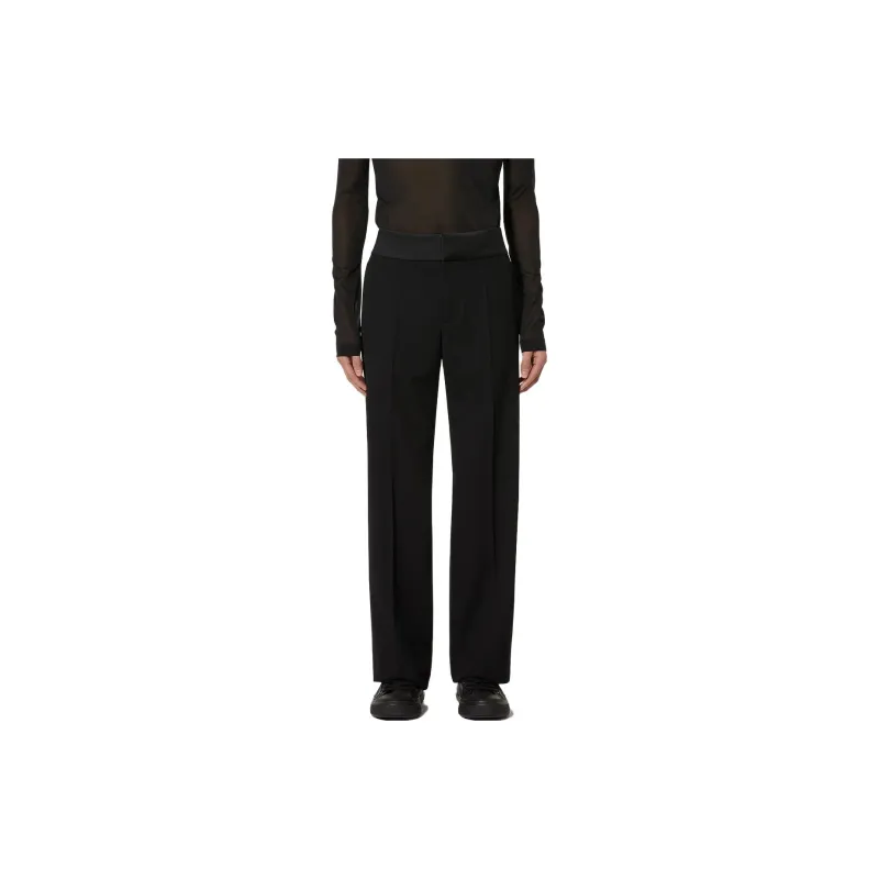 Valentino High Waist Straight Leg Trousers-2