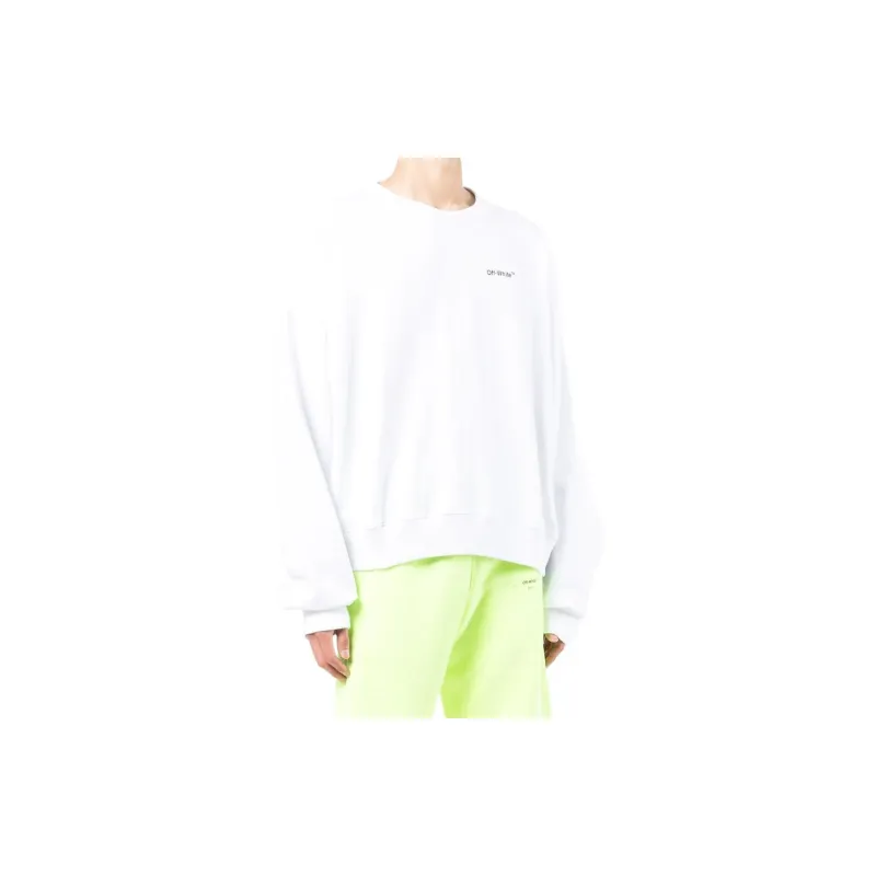 OFF WHITE Sweatshirts Men White-2
