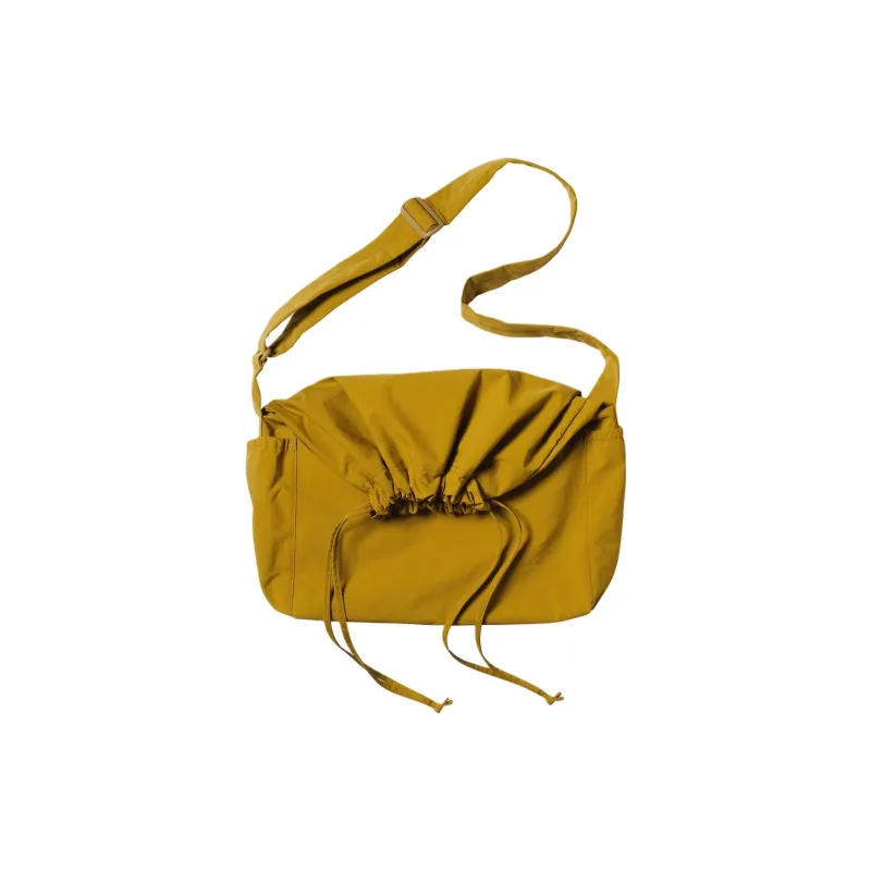 UNIQLO Nylon Crossbody Bag Shoulder Bag Unisex Mustard Yellow-0