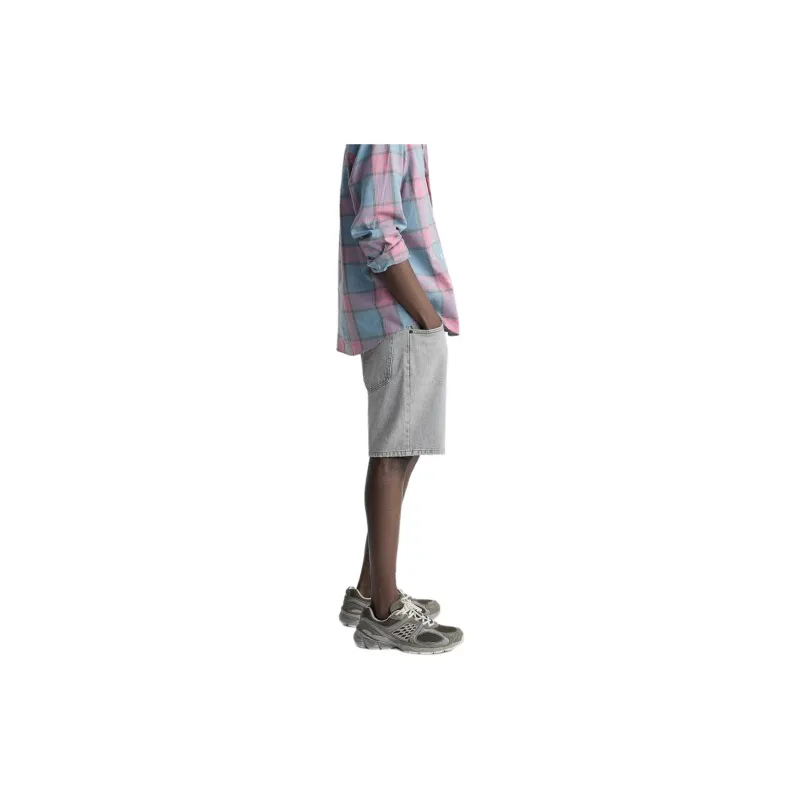 ZARA Denim Shorts Men Gray-3
